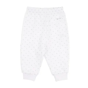 Livly Saturday Pants White Silver Dot