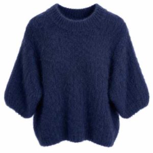 Kid Mohair T-shirt Marine