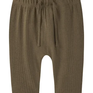 Lil Atelier Gabo Bib Loose Pant Teak