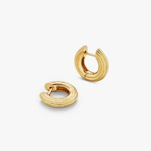 Bold Grooved Hoops Small