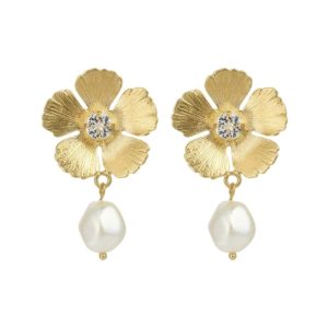 Mini Anemone Pearl Earrings