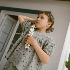 Lil Atelier DALLY SS LOOSE SHIRT Forest Fog