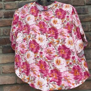 Crepe Satin Top Blushed Blossom