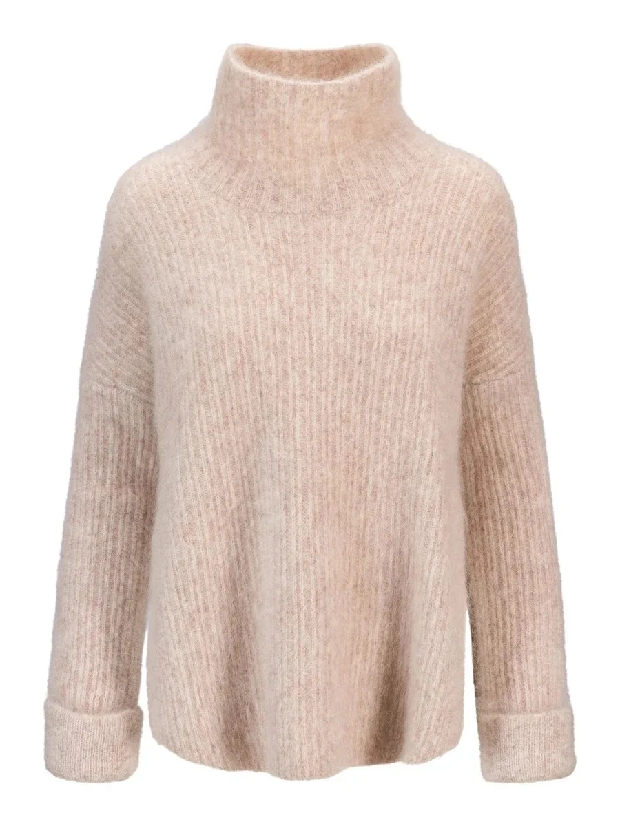 Emilie Chunky Sweater Beige - Image 3