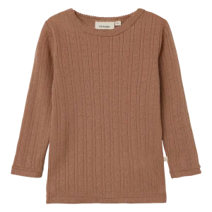 Lil Atelier Naima Wool Top Beaver Fur