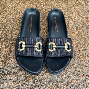 Slippers Vitello Nero Black